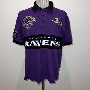 Baltimore Ravens Embroidered Patch NFL Team Apparel Polo Shirt